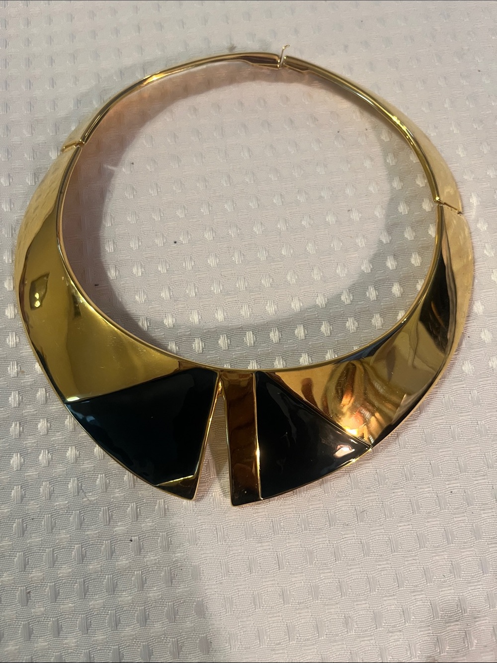 Vintage : Alexis Kirk Mod Collar Necklace-
Period: 1970s ,Dimensions: 6”x6 ½